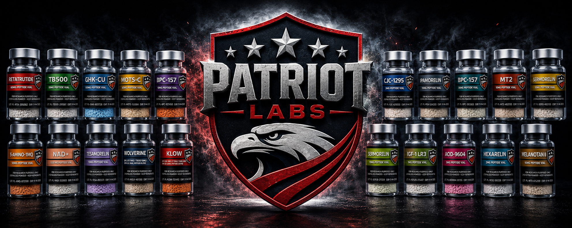 Patriot Labs peptide lineup